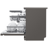 LG 60cm 15 Place QuadWash Dishwasher in Black Stainless Finish with TrueSteam XD3A25BS image NaN