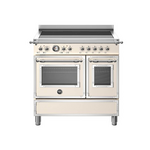 Bertazzoni 90cm Heritage Induction Freestanding Double Oven/Stove Cream HER95I2EAVT hero image