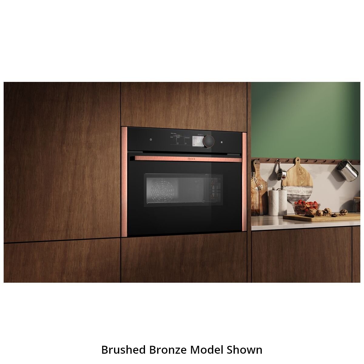 NEFF 45cm Pyrolytic Compact Oven with Microwave Anthracite Grey C29MY7MY0-AG hero image