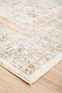 Rug Culture Mayfair Large Silver & Peach Rug 290X200CM - MAY-LOR-SIL-290X200 hero image