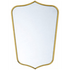Turner Hastings Mayer 80x50 Shield Bathroom Mirror Brushed Brass MA410MR-BB image NaN