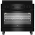 Beko 90 cm Black Twin Fan Freestanding Oven with Ceramic Cooktop BFCB917CMB image NaN