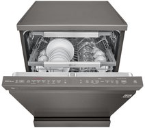 LG 60cm 15 Place QuadWash Dishwasher in Black Stainless Finish with TrueSteam XD3A25BS hero image