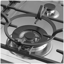 Omega 60cm Natural Gas Cooktop with Wok Burner Stainless Steel OCG604WX hero image