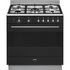Smeg 90cm Duel Fuel Freestanding Oven/Stove Anthracite FS9606AS-1 image NaN