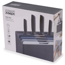 Joseph Joseph Folio Plus Eight Piece Knife and Board Set Sky 60216 hero image