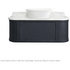 Turner Hastings Evara 120x53 Wall Hung Vanity with Real Marble Top To Suit Above Counter Basin Aegean Blue NTH EV125-AB-NTH image NaN