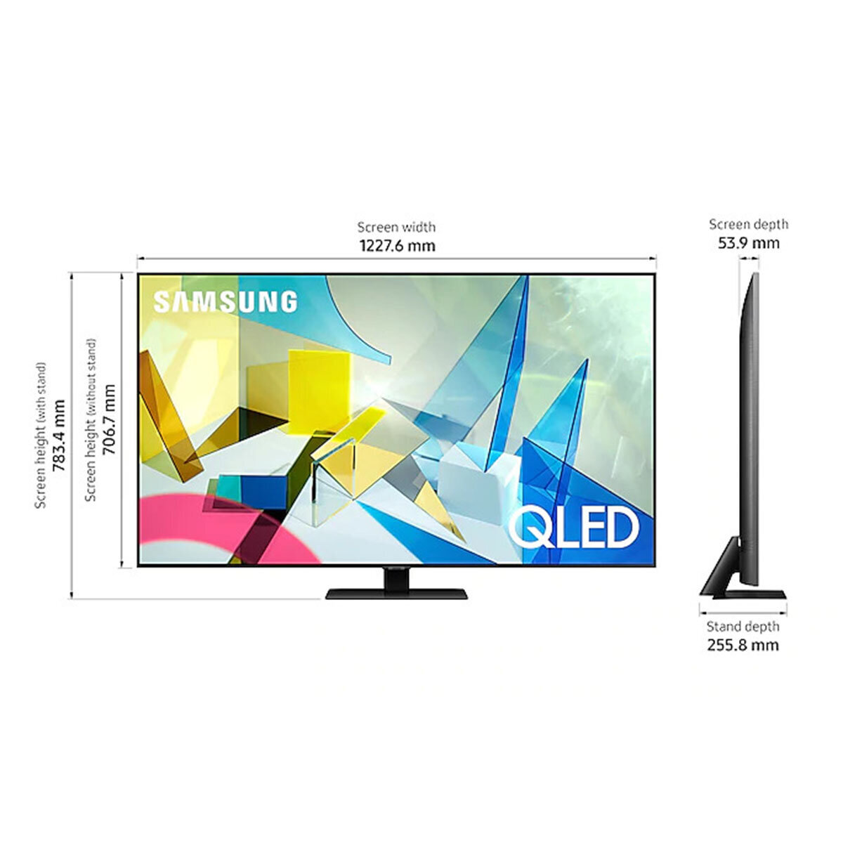 Samsung 55 Inch Q80T 4K UHD HDR Smart QLED TV QA55Q80TAWXXY hero image