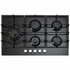 Euro Appliances 90cm Black Tempered Glass Gas Cooktop ECT900GBK2 image NaN