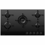 Fisher & Paykel Series 9 90cm LPG Gas Cooktop Black Glass CG905DLPGB4 hero image