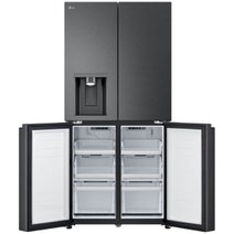 LG 506L French Door Fridge with Slim In-Door Ice and Water Dispenser Matte Black GF-L500MBL hero image