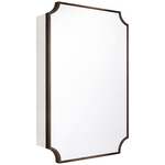 Turner Hastings Claremont 80x50 Bathroom Mirror Shaving Cabinet English Bronze CL406SC-EB hero image