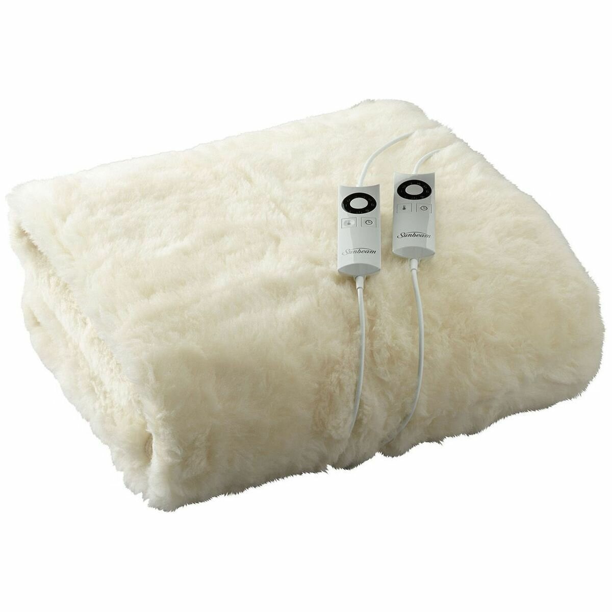 Sunbeam fleece heated blanket clearance