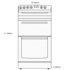 Westinghouse WLE527WA 54cm Freestanding Electric Oven/Stove image NaN