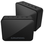 Grundig SOLO Portable Bluetooth Two Speaker Pack Black GLR7749-2PK hero image