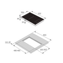 ASKO 38cm 2 Zone Induction Cooktop HID352GC hero image