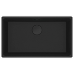 Franke Maris 720mm Single Bowl Flushmount Sink with Extension Drainer - Matte Black MRG210-72MB-FPC hero image