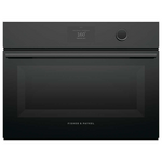 Fisher & Paykel Series 9 60cm Minimal Compact Combi-Microwave Oven Black Glass OM60NMTDB1 hero image