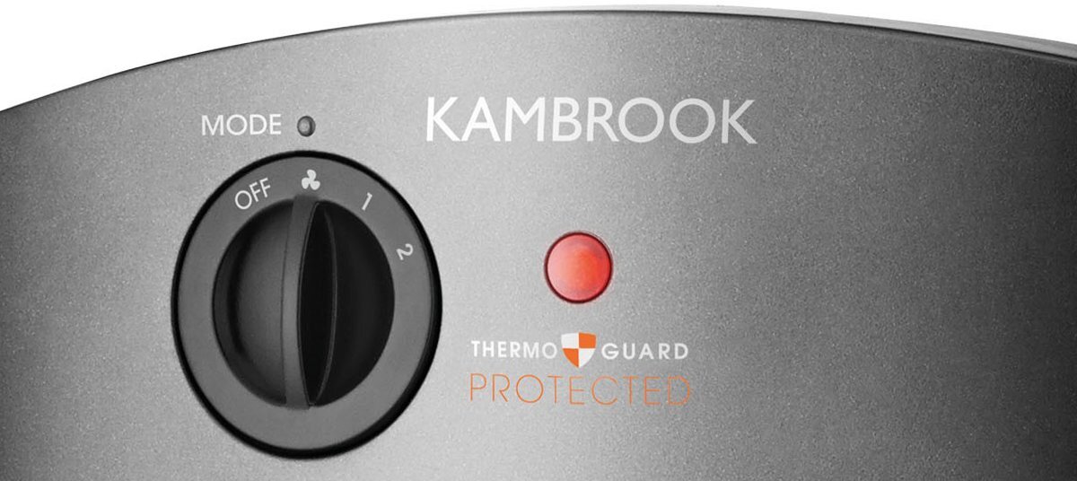 Kambrook 2.4KW Electric Fan Heater KFH660GRY | Appliances Online