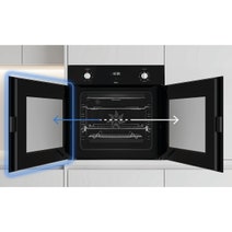 Haier 60cm 300 Series 7 Function Built-in Oven Side Opening Door Black HWOS60S7EB1 hero image