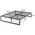 Zinus Double Quick Lock Metal Bed Frame Black AU-QLSP-14D image NaN
