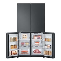 LG 655L Flat Door French Door Fridge Matte Black GF-B700MBL hero image