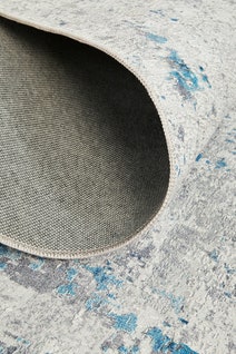Rug Culture Illusions Small Blue & Silver Rug 200X80CM - ILU-132-BLUE-20080 hero image