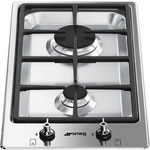 Smeg 30cm Classic Aesthetic Stainless Steel Cooktop PGA32G hero image