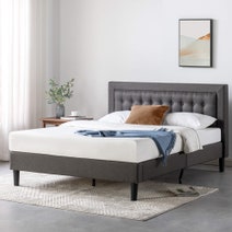 Zinus Dachelle Queen Fabric Upholstered Bed Frame Dark Grey AU-CSPB-Q hero image