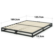 Zinus Double 15cm Joseph Metal Bed Frame with Bed Platform Base Black AU-MBBF-6D hero image