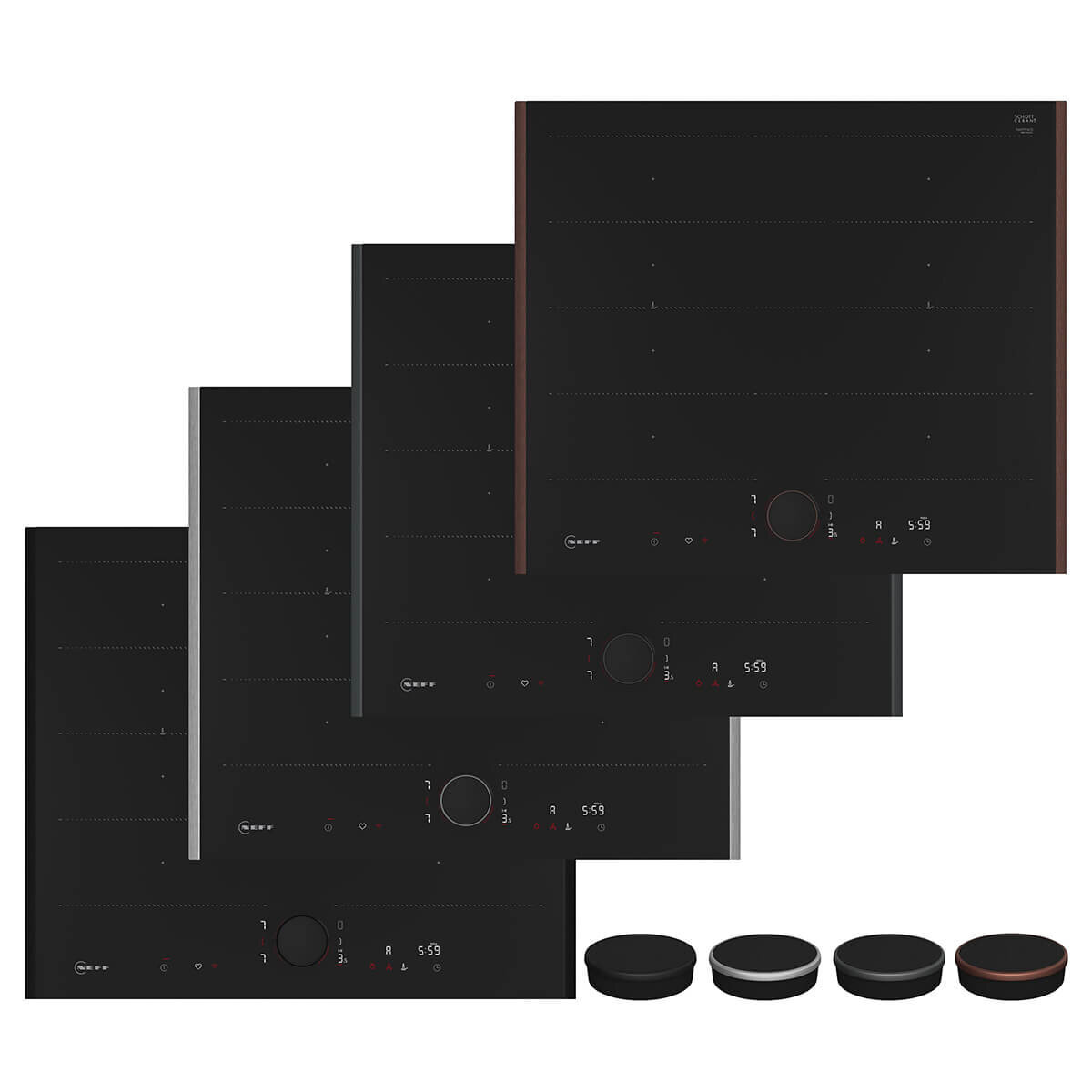 NEFF 60cm N 90 Flex Induction Cooktop with Flex Design Anthracite Grey T66YYY4C0H-AG hero image