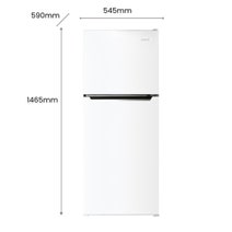 CHiQ 202L Top Mount Fridge White CTM202NW3 hero image