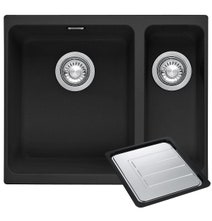 Franke KBG160-ONYX Kubus 1 and 1/4 Bowl Undermount Sink with Accessories hero image