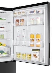 LG 420L Bottom Mount Fridge Matte Black GB-455MBL hero image