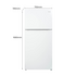CHiQ 515L Top Mount Fridge White CTM515NW image NaN