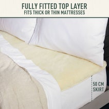 Sunbeam Sleep Perfect Wool Fleece Anti Bacterial King Electric Blanket BLW6671 hero image