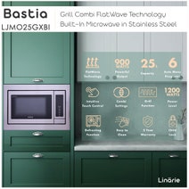 Linarie 25L Built In Flatbed Microwave Oven/Grill with Trim Kit LJMO25GXBI hero image