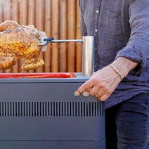 EVERDURE FUSION Charcoal BBQ with Rostisserie Black HBCE1BSB hero image