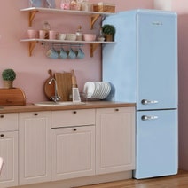 Linarie Annecy 242L Retro Bottom Mount Fridge Blue LKCO250BLUE hero image
