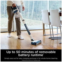 Shark PowerPro Reveal Cordless Stick Vacuum White-Blue IZ381H hero image