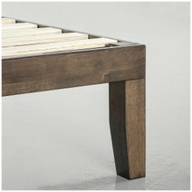 Zinus Moiz Single Wood Bed Base Walnut AU-RWPBW-14S hero image