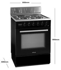 Artusi AFE607B 60cm Vulcan Series Freestanding Electric Oven/Stove hero image