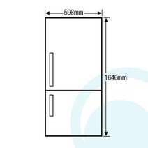 Westinghouse WBB3400WA 340L Fridge hero image