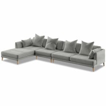 Kalona KYOTO Left Facing Extended Chaise Sofa Cloud WS-205-LCS-VILA-11 hero image