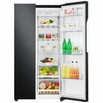 LG 626L Side by Side Frost Free Fridge & Freezer GS-B680MBL hero image