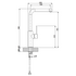 Oliveri MT0039C Mito Right Angle Mixer Tap image NaN