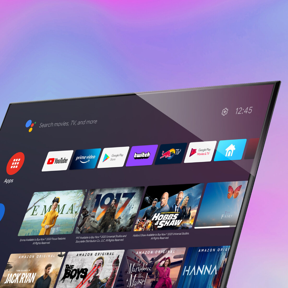 CHiQ 55" 4K UHD Android TV U55G7P hero image