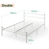 Zinus Double Metal Bed Frame White AU-QLPBHF-12D image NaN
