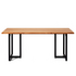 Reddie Suzy Rectangle Dining Table 210cm Teak Top Black Base image NaN