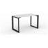 OLG Anvil Stratightline Desk 1200x600 White Worktop with Black Frame OG_ANBSD126_W image NaN